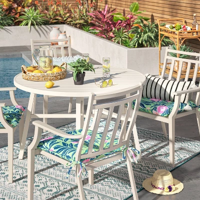 5' X 7' Tapestry Woven Outdoor Rug Aqua - Opalhouse™ 3 5' X 7' Tapestry Woven Outdoor Rug Aqua - Opalhouse™