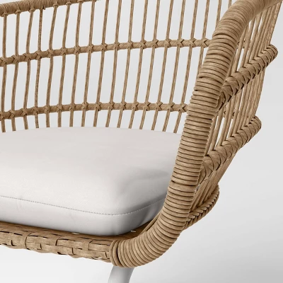 Southport 3pc Motion Patio Chat Set With Metal Legs - Natural/White - Opalhouse™ 7 Southport 3pc Motion Patio Chat Set With Metal Legs - Natural/White - Opalhouse™ - Image 5