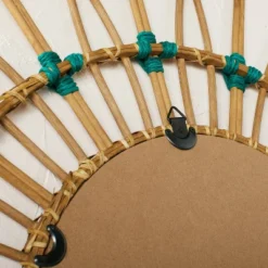 30" Dia Rattan Mirror With Cotton Cord - Opalhouse™ Designed With Jungalow™ -Opalhouse GUEST 609e683e 9806 4ac4 8a85 94ad2e7f6e22