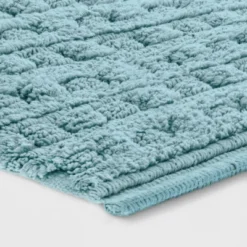 Opalhouse 18 Woven Textured Aqua Bath Rug Aqua - Opalhouse™