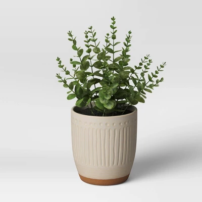 Textured Ceramic Planter Pots White - Opalhouse™ 3 Textured Ceramic Planter Pots White - Opalhouse™