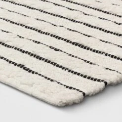 Opalhouse 14 Striped Bath Rug White/Black - Opalhouse™