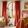 1pc Light Filtering Velvet Macrame Trim Window Curtain Panel Burnt Orange - Opalhouse™ Designed With Jungalow™ 2 1pc Light Filtering Velvet Macrame Trim Window Curtain Panel Burnt Orange - Opalhouse™ Designed With Jungalow™ -Opalhouse GUEST 92dfaf13 4813 4967 a623 6cda6de279dc