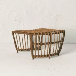 Topanga Club Chair With Ottoman - Blue/Brown - Opalhouse™ Designed With Jungalow™ -Opalhouse GUEST bb0fc57f 6257 4edf bee0 36cd1ab7978e