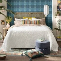 Diskus Plaid Peel And Stick Wallpaper Blue - Opalhouse™ Designed With Jungalow™ -Opalhouse GUEST c3cb3514 8935 4a5e 9a9a 45911d0e6851 1