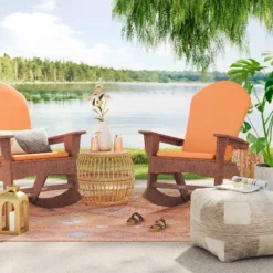 7'x10' Bright Moroccan Rectangular Tapestry Woven Outdoor Area Rug Coral Orange - Opalhouse™