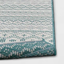 5' X 7' Tapestry Woven Outdoor Rug Aqua - Opalhouse™ 7 5' X 7' Tapestry Woven Outdoor Rug Aqua - Opalhouse™ -Opalhouse GUEST d89b2b6c 34c5 4db7 b760 30af76ec6a4a